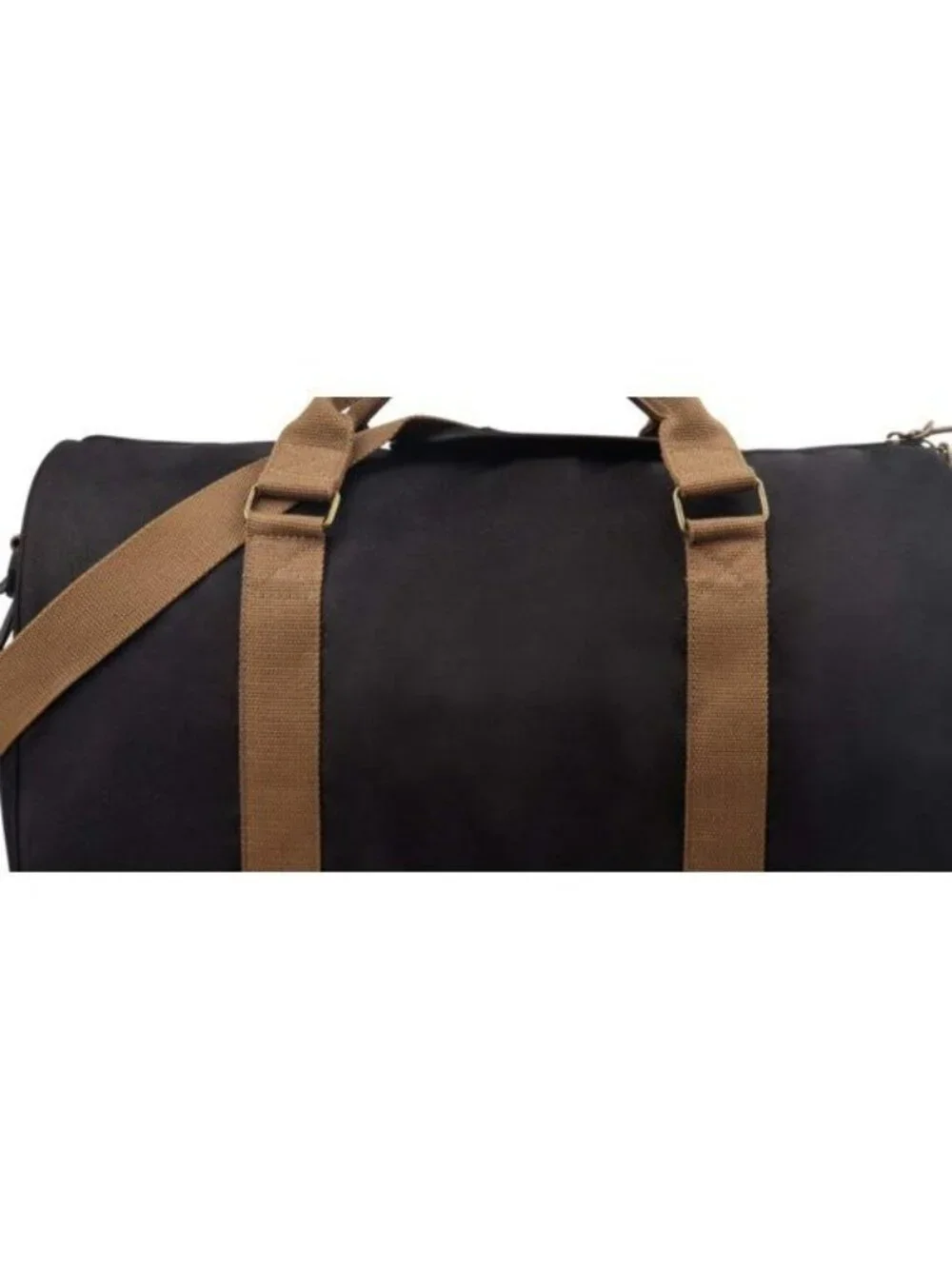 Sun + Stone Mens Canvas Gym Convertible Duffle Bag Black Size OS NWT